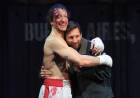 Lionel Messi fue a ver Rocky, la obra de su gran amigo Nicolás Vázquez