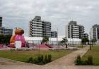 Avanza la colocación de más de 400 nuevas luminarias led en la Villa Olímpica y el Parque Héroes de Malvinas
