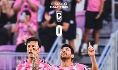 Doblete de Messi en la victoria parcial del Inter Miami frente al Columbus Crew