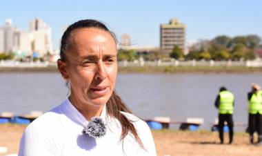 Canotaje de élite en la Setúbal: Micaela Maslein llegó del Mundial en Italia y se presentó en los Jadar 2025