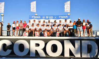 Empezó la 48° edición de la Maratón Santa Fe-Coronda con la visita a Sauce Viejo y el sprint en Coronda 