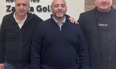Sclafani y San Juan visitaron al presidente del concejo Santa Fe, Sergio Basile