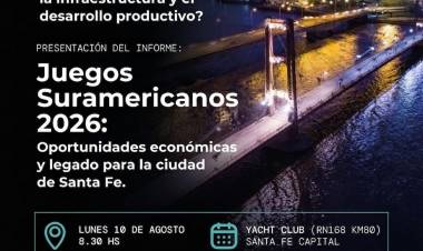 “Juegos Suramericanos 2026: Oportunidades económicas y legado para la ciudad de Santa Fe”