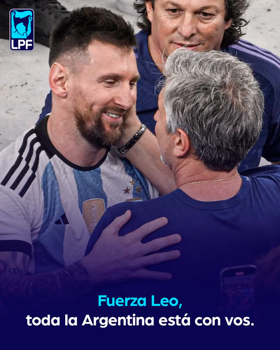 La Liga Profesional despidió a Jorge Messi y acompañó a Lionel tras la muerte de su padre