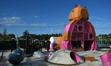 Avanzan las obras en el Parque del Sur para darle vida al Fan Fest de los Juegos Suramericanos