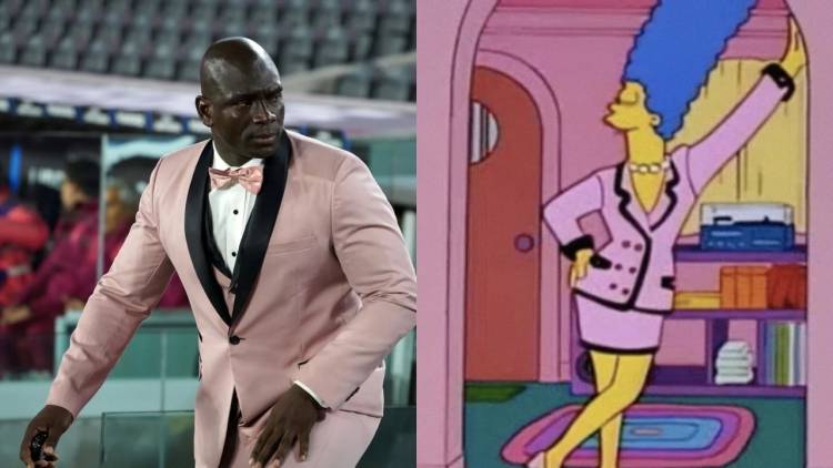 Explotaron los memes por el look rosa de Segundo Castillo en el Monumental