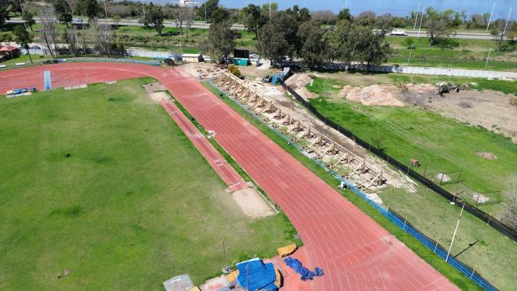 Juegos Suramericanos 2026 en Santa Fe: la nueva pista del CARD comienza a mostrar sus tribunas