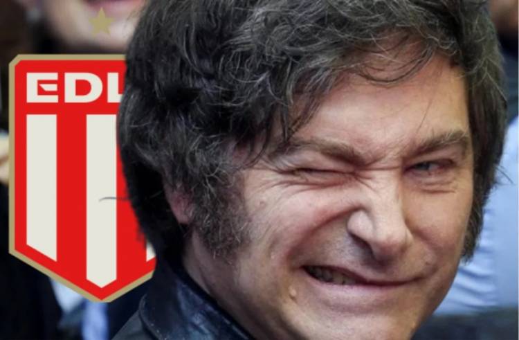 Javier Milei celebró el título de Estudiantes