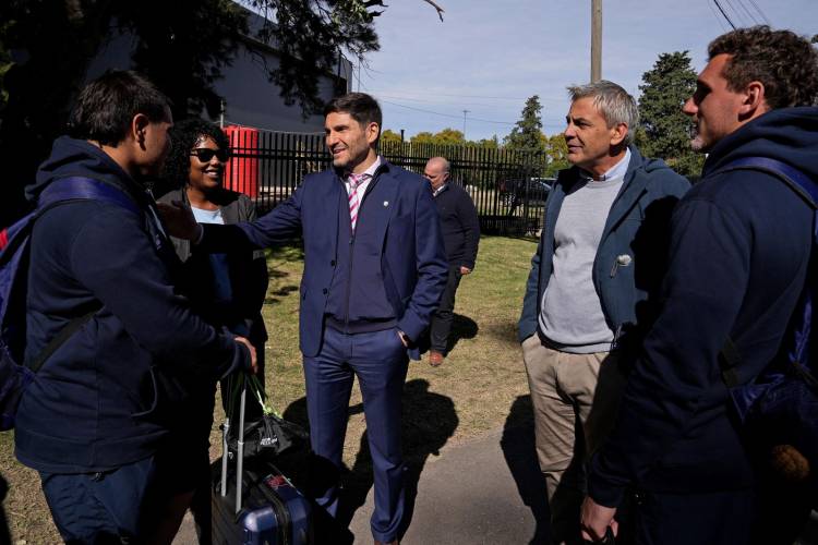 Pullaro recorrió junto a veedores de CAF las obras del legado deportivo que dejarán los Juegos Suramericanos en Rosario