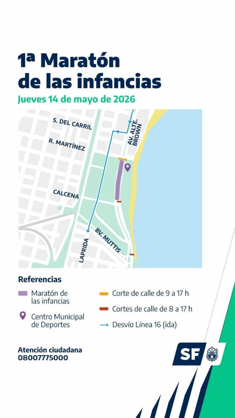 Santa Fe vivirá la 1ra Maratón de las Infancias con juegos y deporte