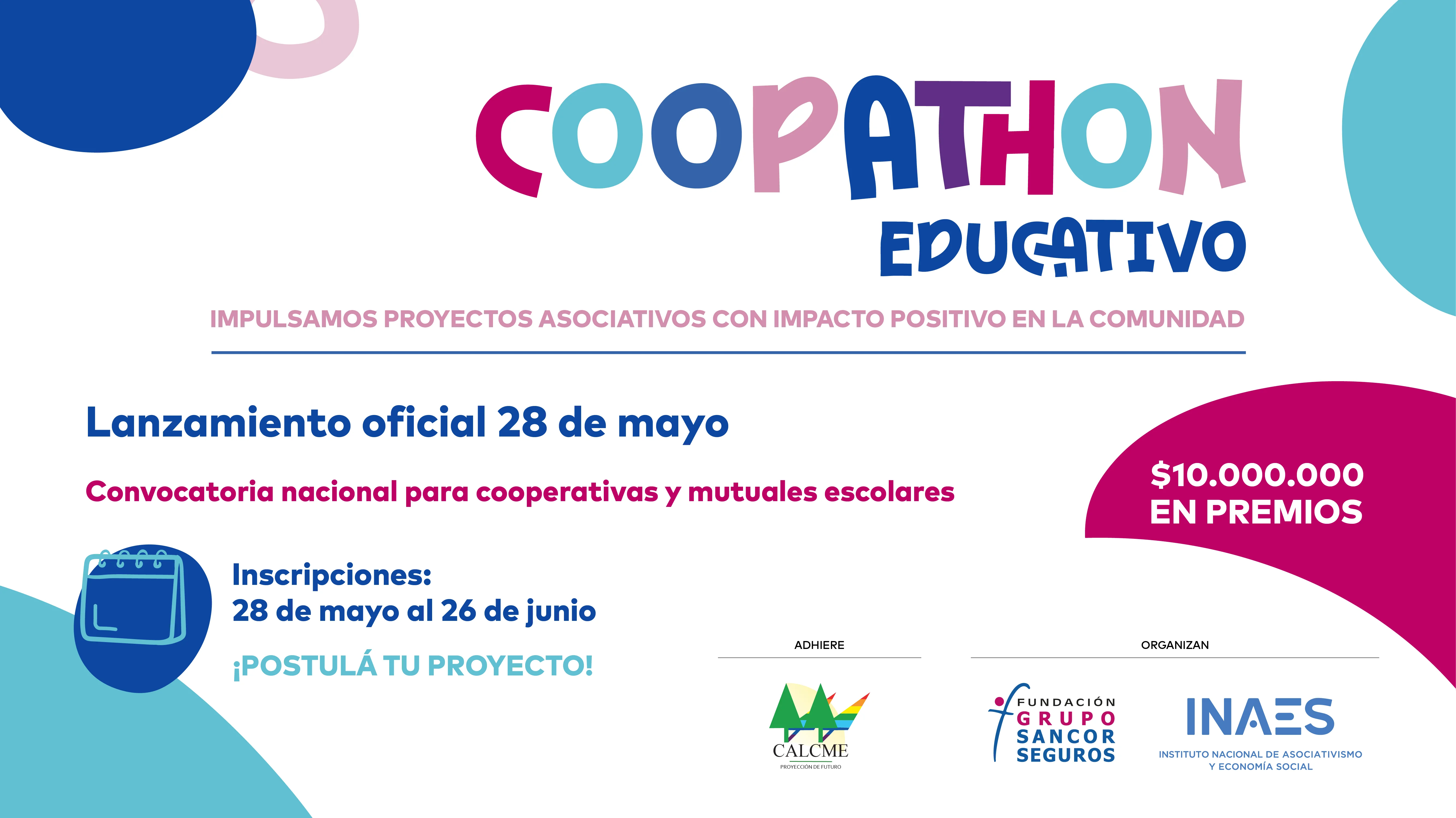 La Fundación Grupo Sancor Seguros junto a INAES lanzan el concurso COOPHATON EDUCATIVO para impulsar proyectos asociativos en escuelas de todo el país