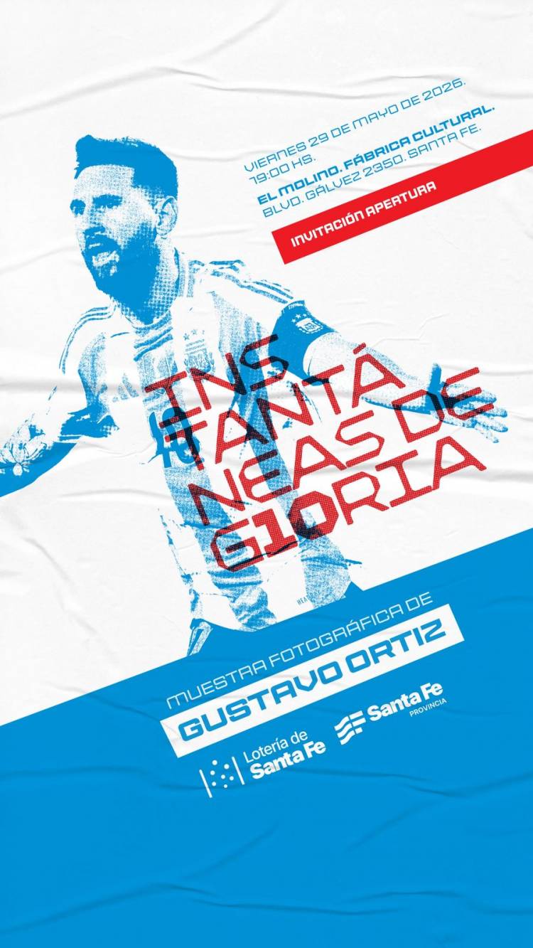 Messi, protagonista desde mañana de una muestra fotográfica en el Molino Fábrica Cultural