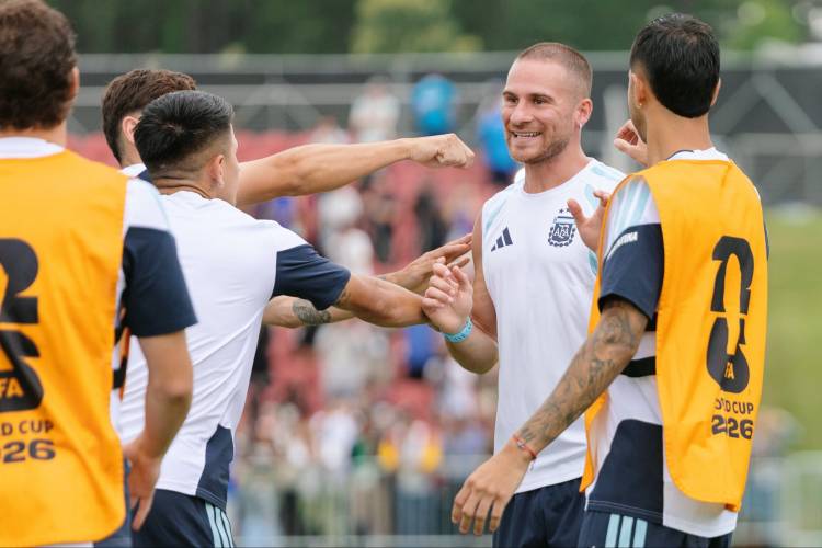 El último entrenamiento de la Selección argentina de cara al partido ante Inglaterra