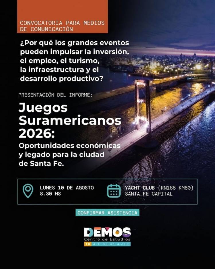 “Juegos Suramericanos 2026: Oportunidades económicas y legado para la ciudad de Santa Fe”