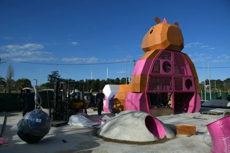 Avanzan las obras en el Parque del Sur para darle vida al Fan Fest de los Juegos Suramericanos