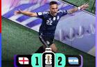 Lautaro Martínez y un cabezazo heroico para el 2-1 argentino ante Inglaterra