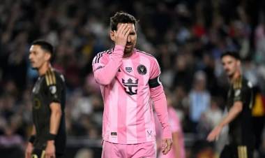 Dura derrota del Inter Miami en el inicio de la MLS: cayó 3 a 0 ante Los Angeles