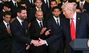 Lionel Messi estuvo con Donald Trump en la Casa Blanca