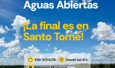 Santo Tomé será sede de la final del Campeonato Argentino de Aguas Abiertas 2026