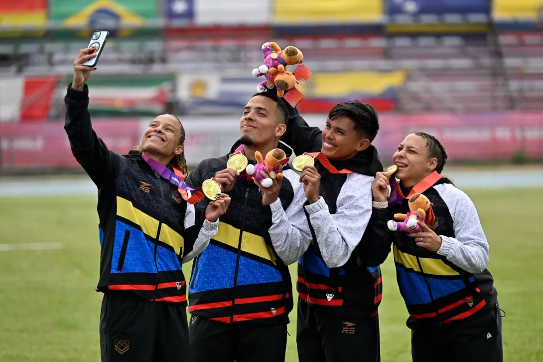 Venezuela se quedó con el oro en el relevo mixto 4x100 del atletismo