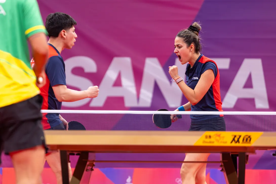 Tenis de mesa: Chile remontó ante Brasil y se quedó con el oro en dobles mixtos