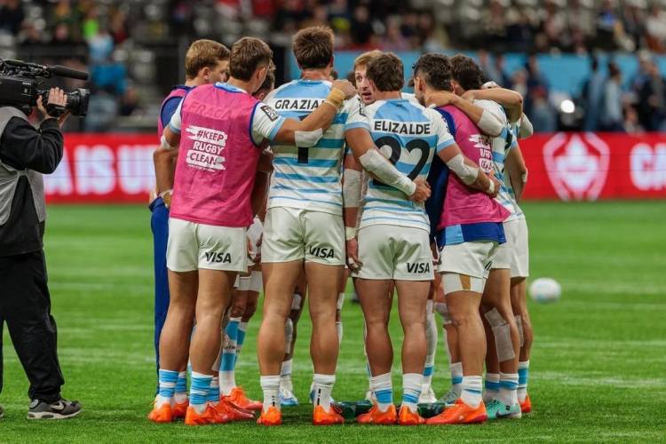 Los Pumas 7s pisan fuerte en Vancouver y avanzaron a semifinales