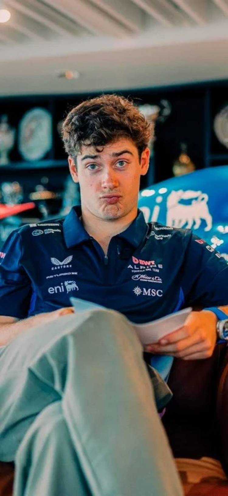 Ocon reveló la existencia de un chat privado de pilotos de F1 que incluye a Colapinto