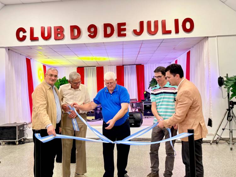 Calvo participó de la inauguración de obras en 9 de Julio de Humberto Primo