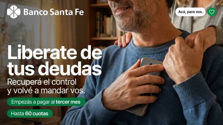 Desendeudamiento: Banco Santa Fe ofrece una solución accesible y transparente para romper el círculo de las deudas