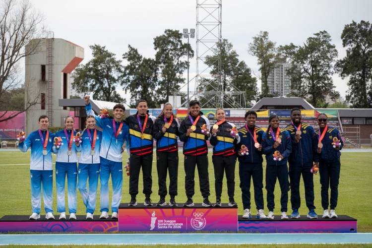 Venezuela se quedó con el oro en el relevo mixto 4x100 del atletismo