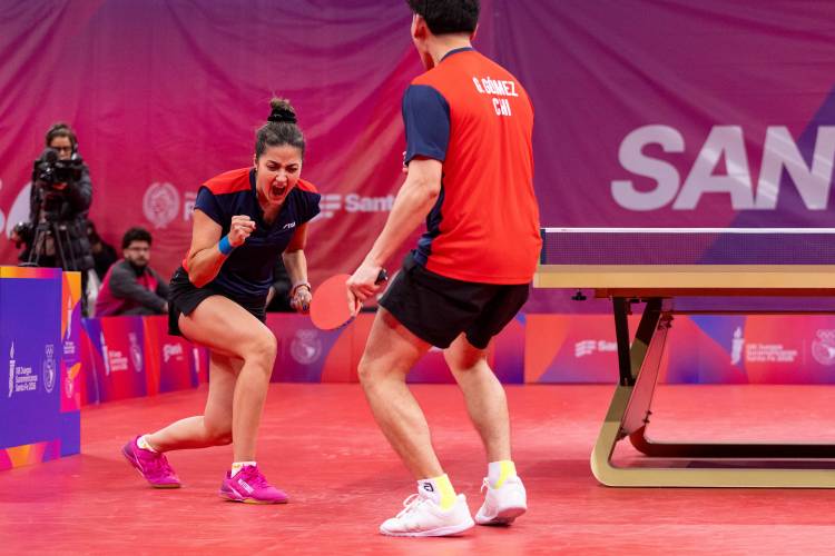 Tenis de mesa: Chile remontó ante Brasil y se quedó con el oro en dobles mixtos